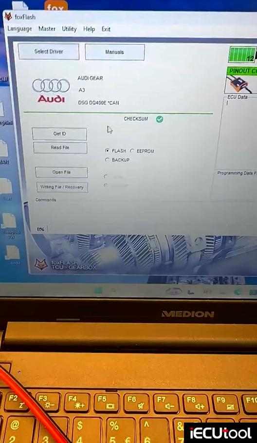 FOXFLASH cannot read dq400 1