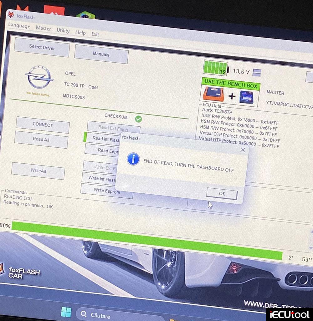 foxflash-fail-to-write-Opel-MD1CS003-ecu-2