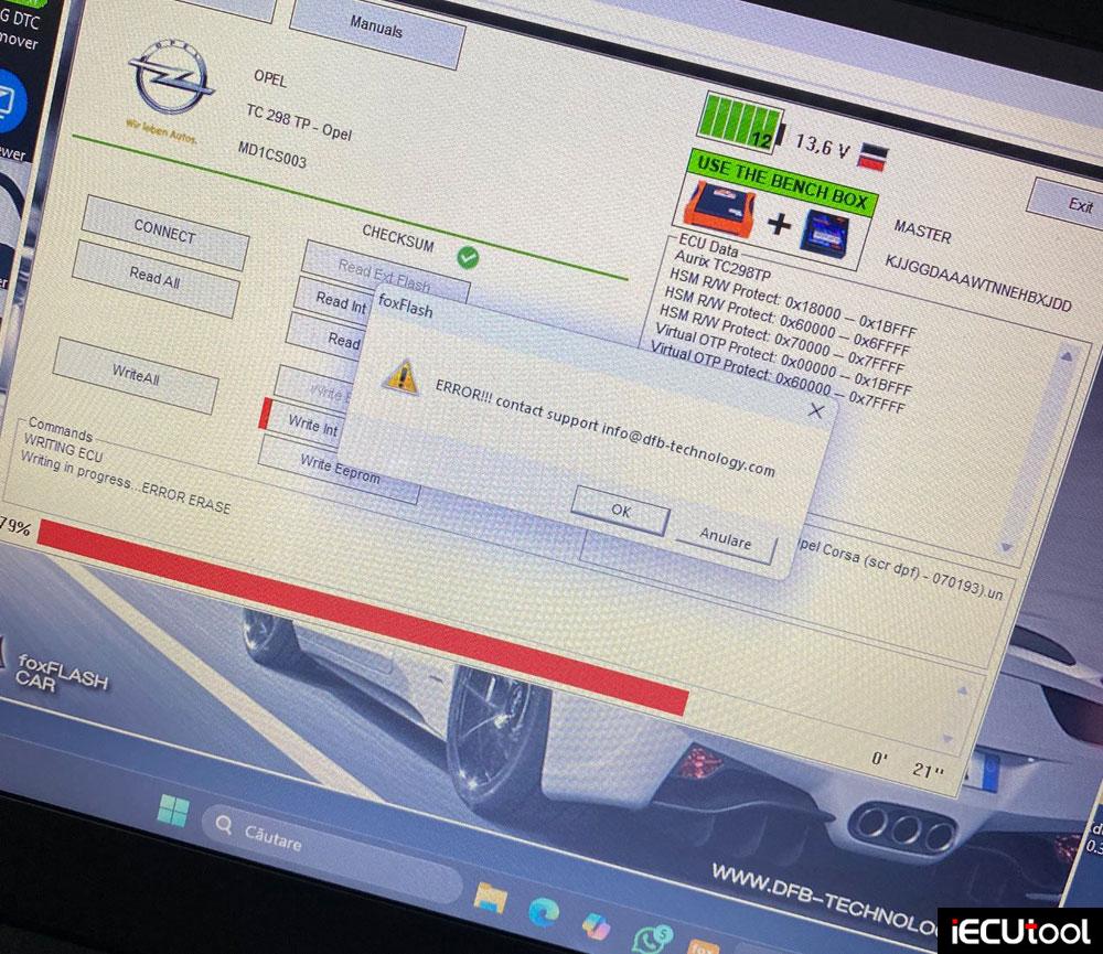 foxflash-fail-to-write-Opel-MD1CS003-ecu-3