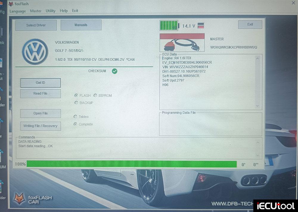 foxflash-vw-golf-Delphi-dcm6-2v-obd-2