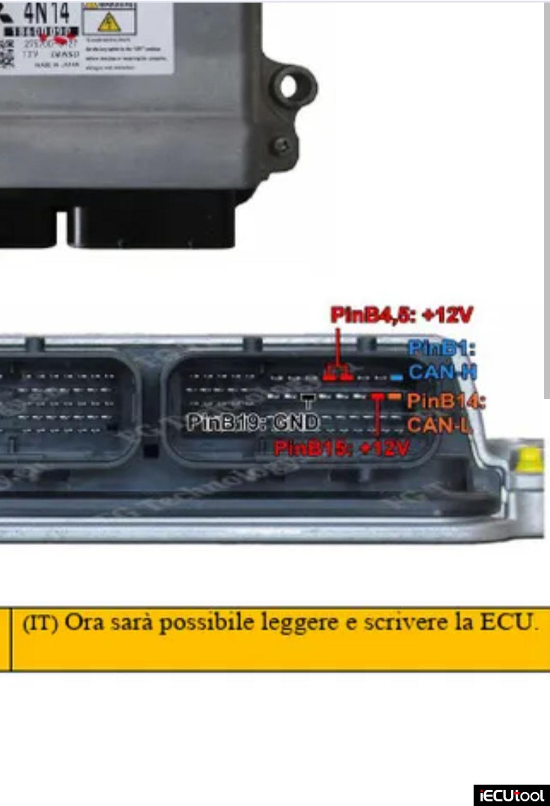 Foxflash Mitsubishi l200 4N14 ecu pinout 3 Foxflash Mitsubishi l200 4N14 ecu pinout 3
