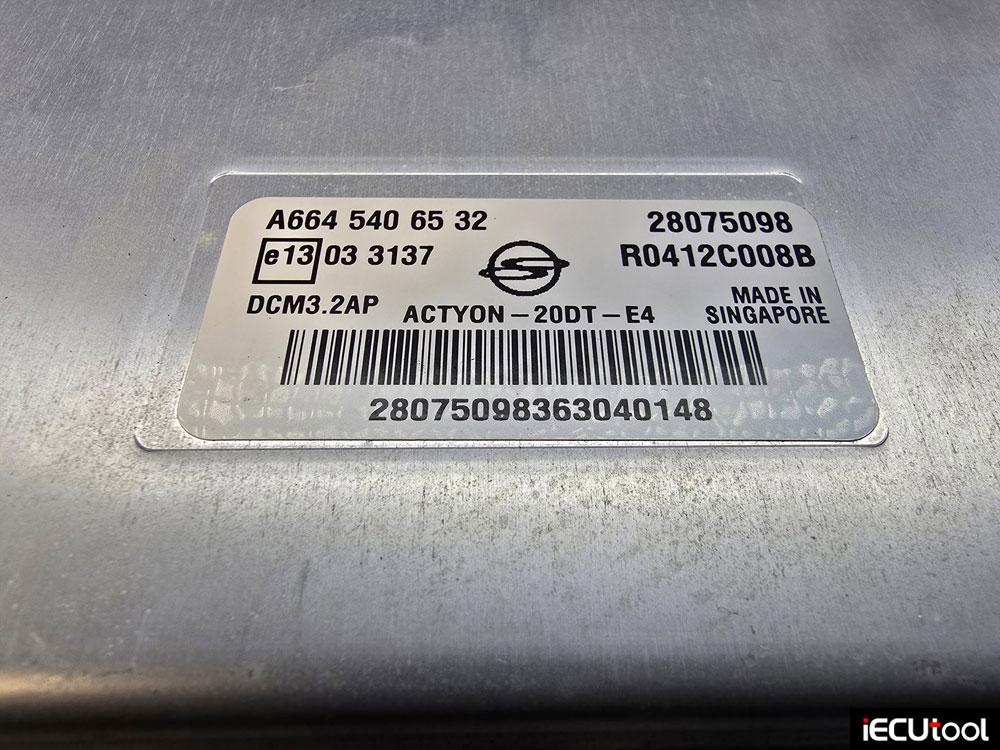 Foxflash Read and Write SSANGYONG Delphi DCM3.2AP 1