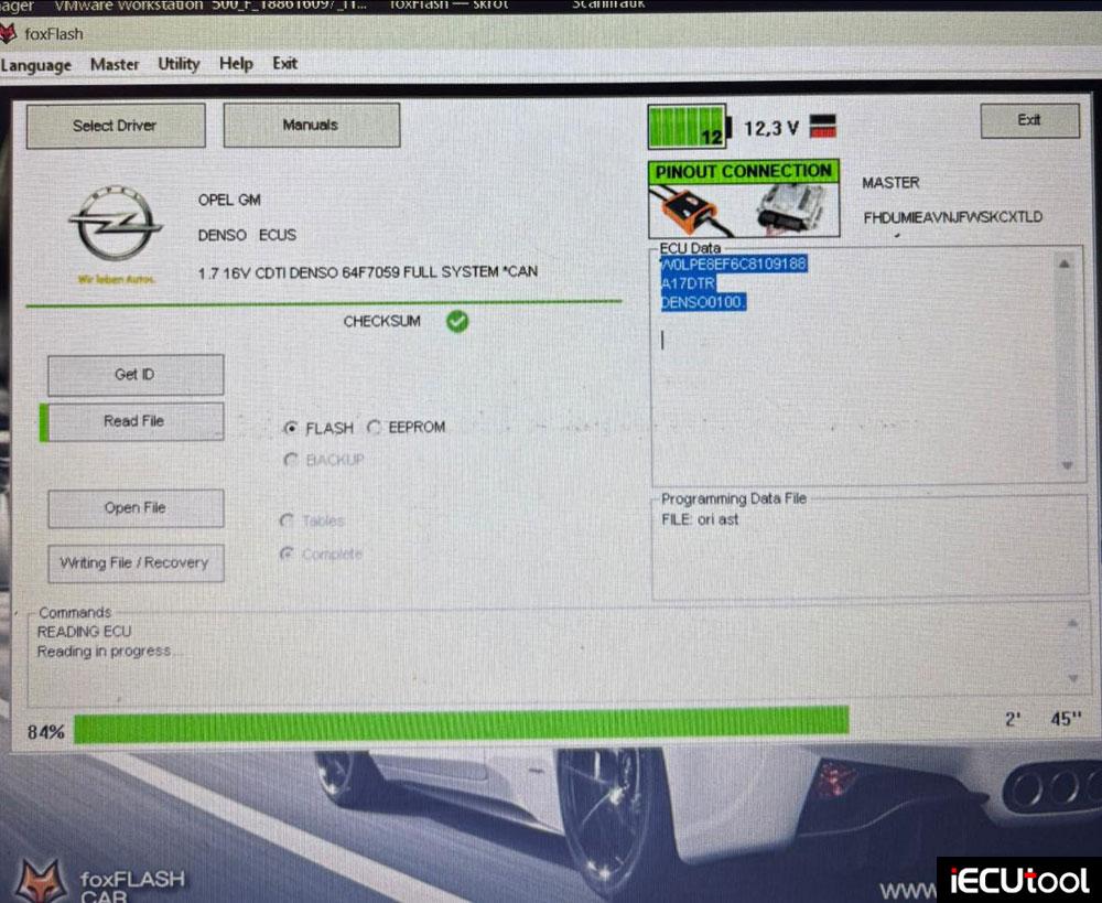 foxflash Opel Denso 64F7059 ecu 1