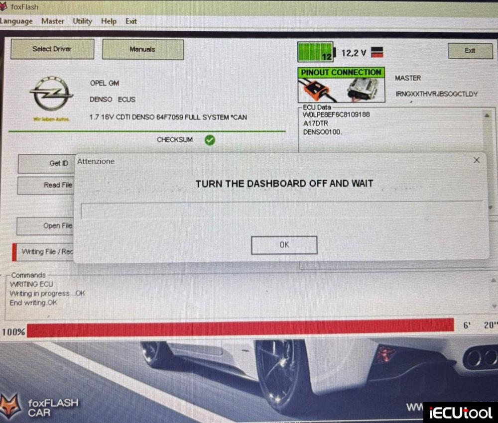 foxflash Opel Denso 64F7059 ecu 2