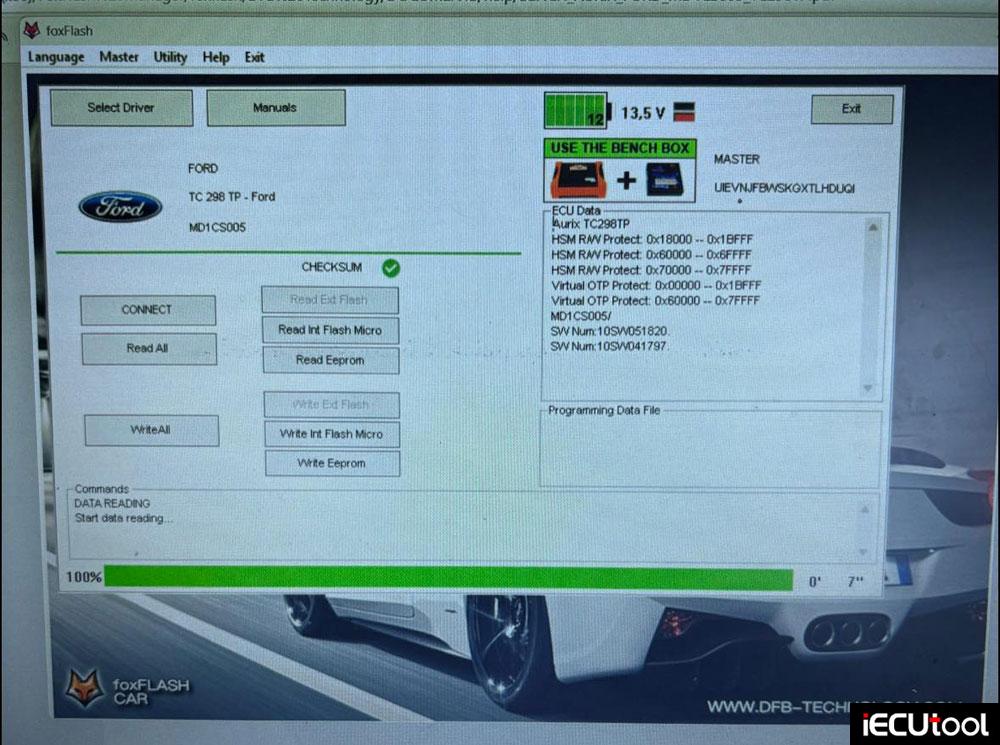 foxflash ford MD1cs005 ecu 2