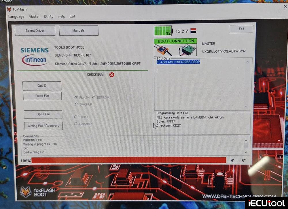 Foxflash Simos 3PG boot 2