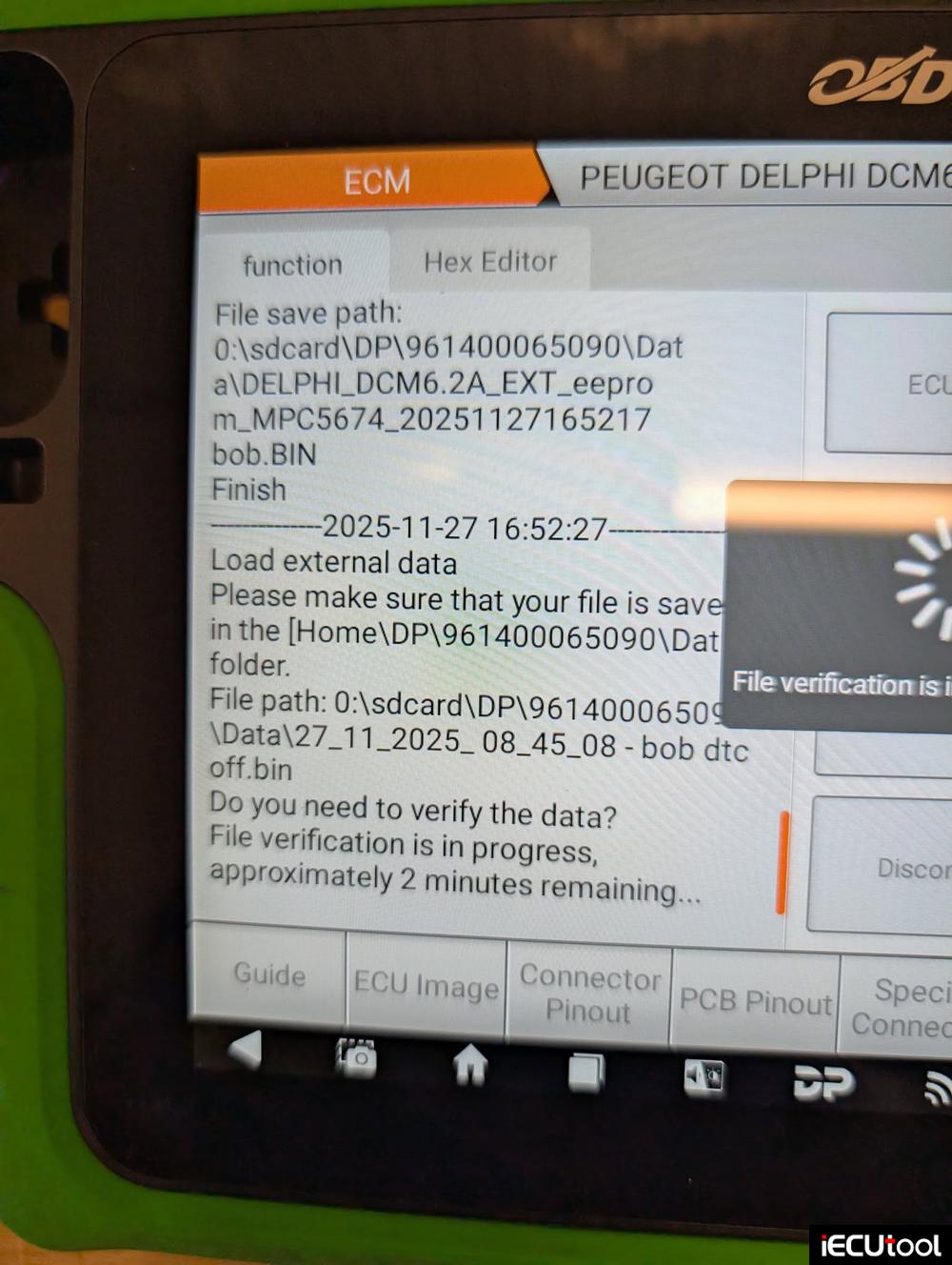 OBDSTAR G3 Peugoet DCM6.2C ecu 2