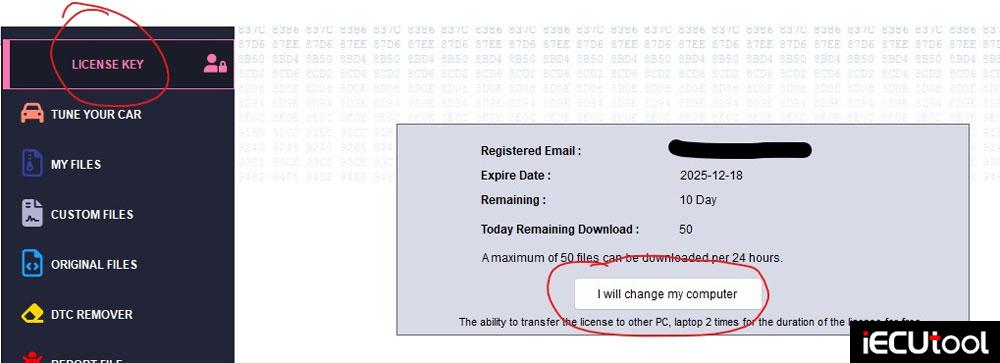 xirdecoder transfer license on new laptop