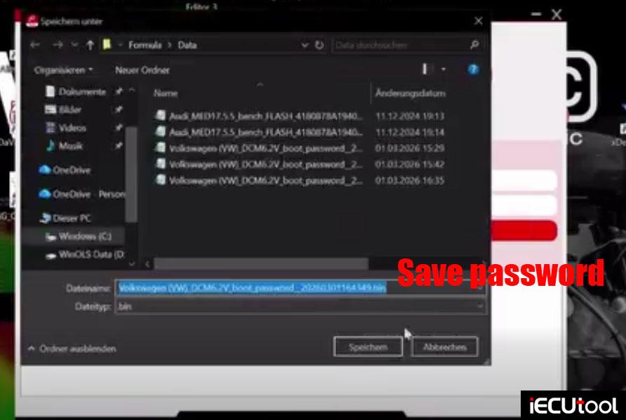 formulaflash vw dcm6 2v in boot 5