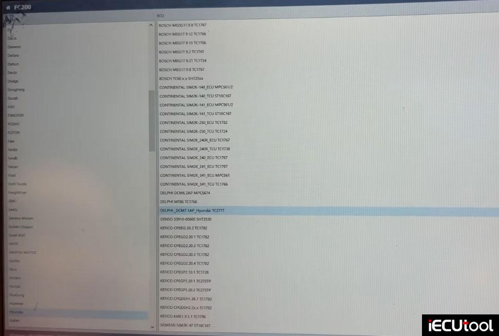 cg fc200 hyundai dcm7 1ap ecu 1