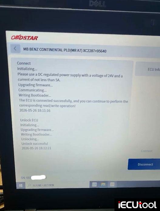 obdstar ecu master read benz pld MRA7 HD ecu 7
