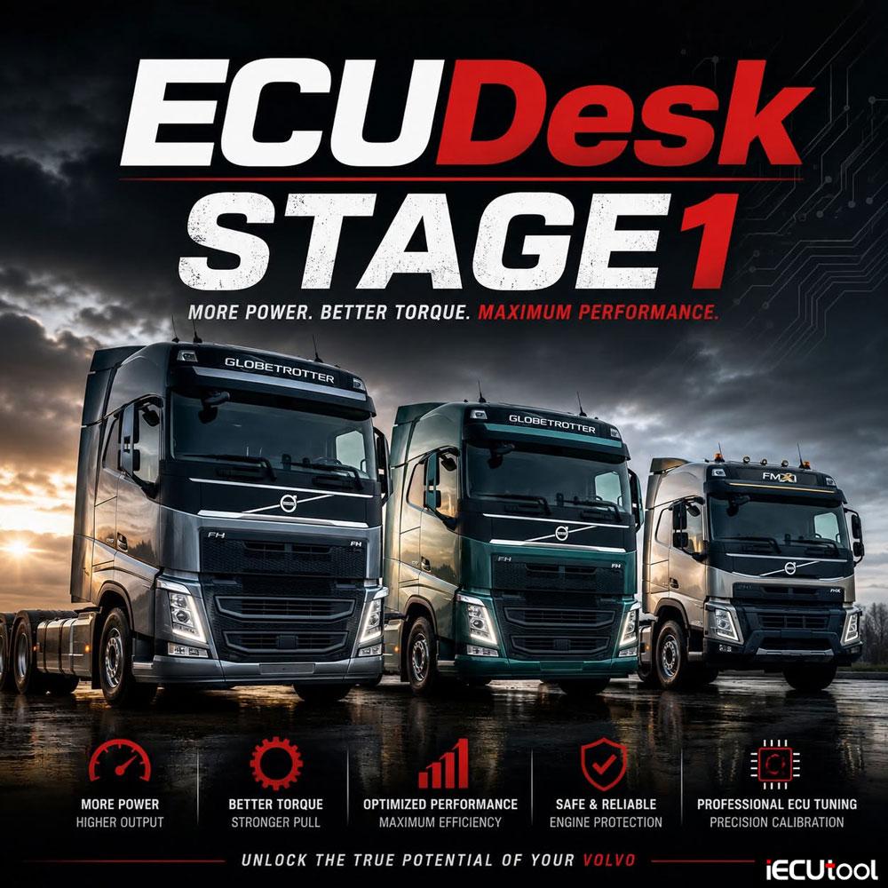 ecudesk update stage 1 for volvo trucks