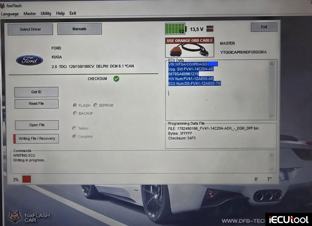 foxflash Ford Kuga 2016 dcm6.1 ecu 4 foxflash Ford Kuga 2016 dcm6.1 ecu 4