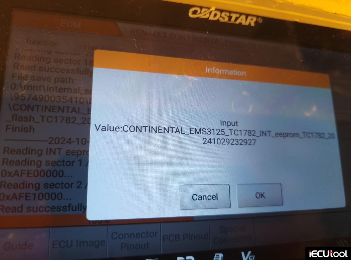 obdstar dc706 clone renault ems3125 ecu 3