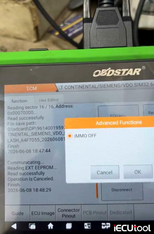 obdstar g3 renault sim32 immo off 8