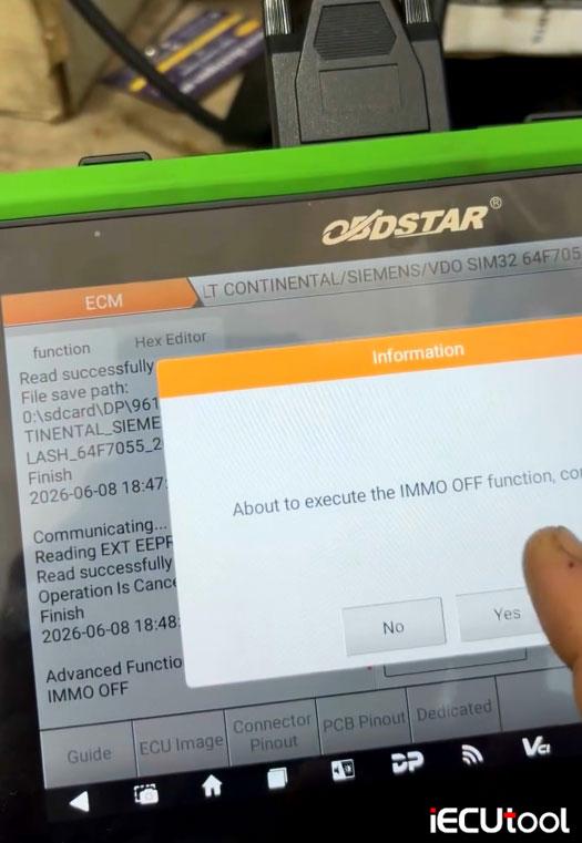obdstar g3 renault sim32 immo off 9