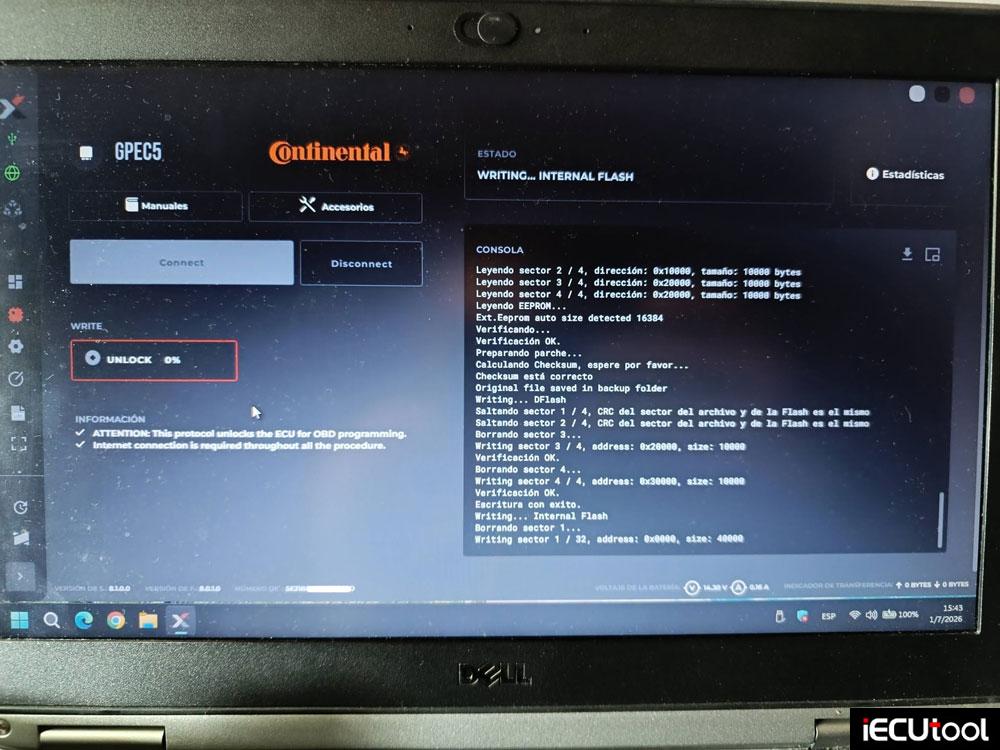 Flex unlock gpec5 2