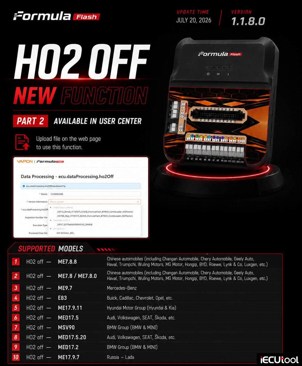 Formulaflash 1.1.8.0 software 2