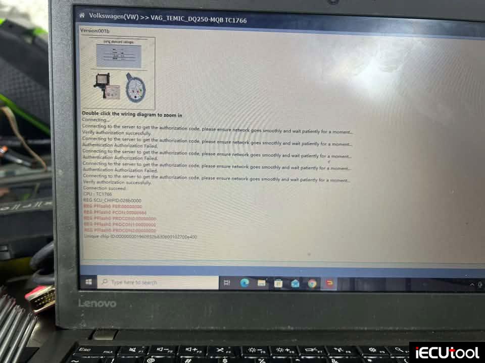 CG FC200 failed to get authorization code 3