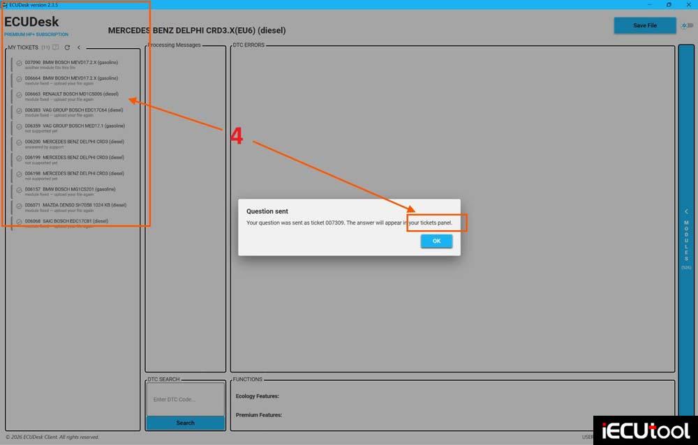 create ecudesk ticket 4