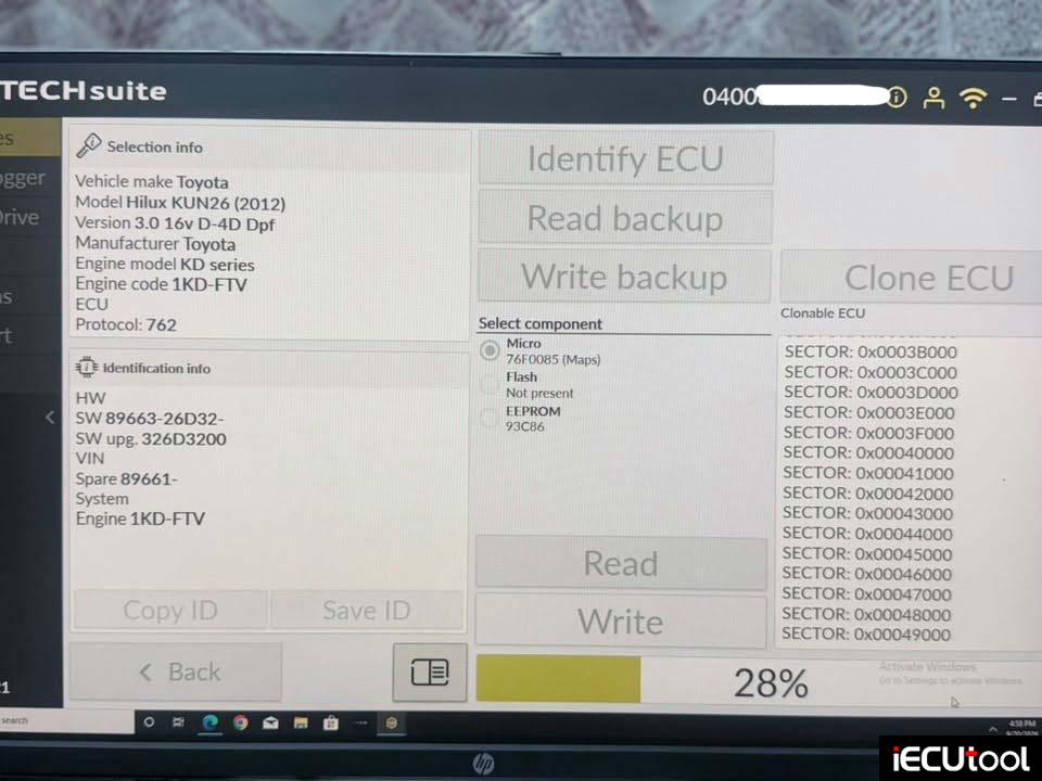 kess3 recover Denso 89661 26m80 ecu 6