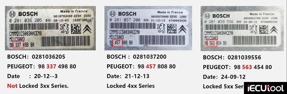tprot lock status of PSA MD1CS003