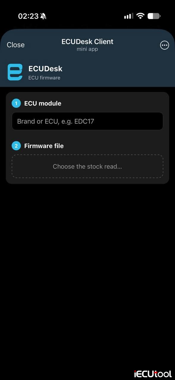 ECUDesk Mini App 3