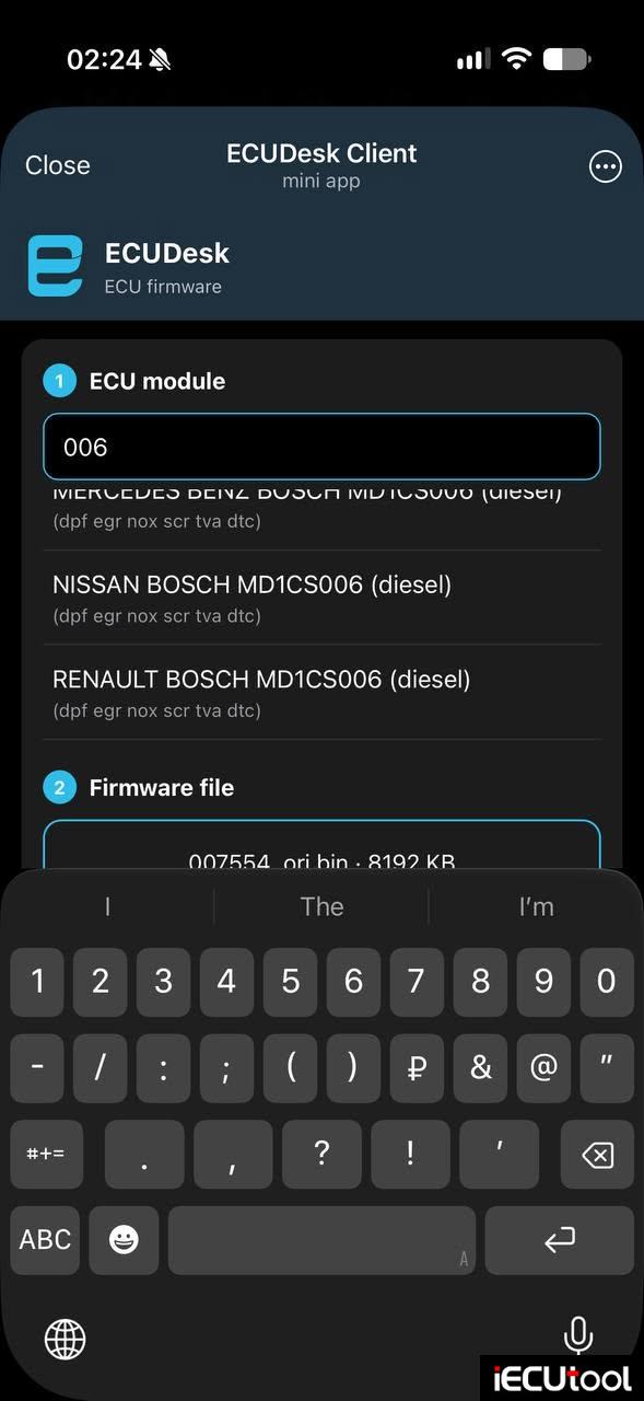 ECUDesk Mini App 4