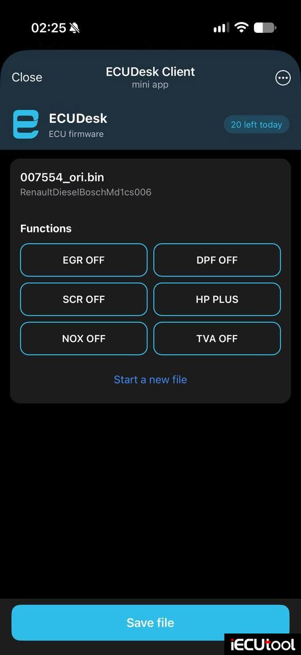 ECUDesk Mini App 5