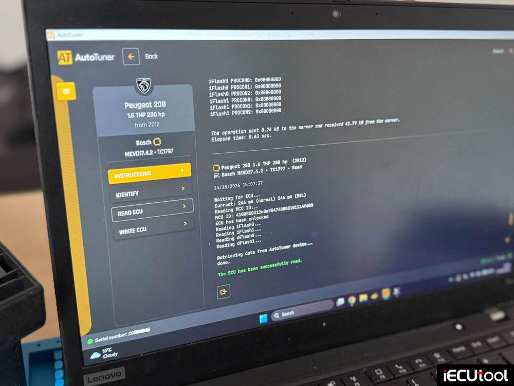 autotuner read MEVD17.4.2 ecu 2